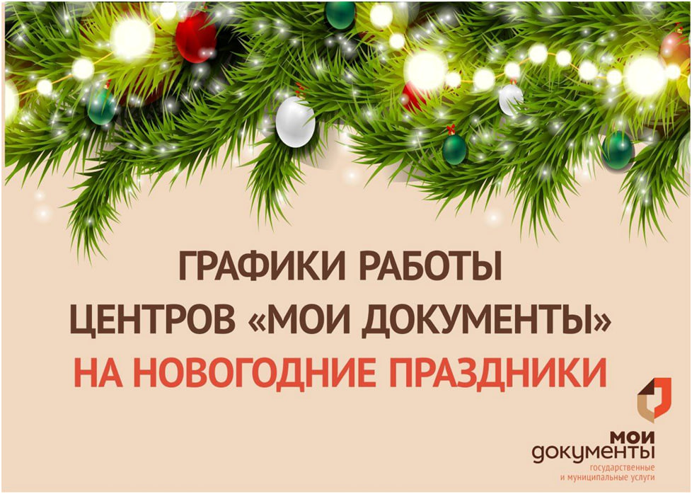 Графики работы центров «Мои Документы» Воронежской области на новогодние праздники.